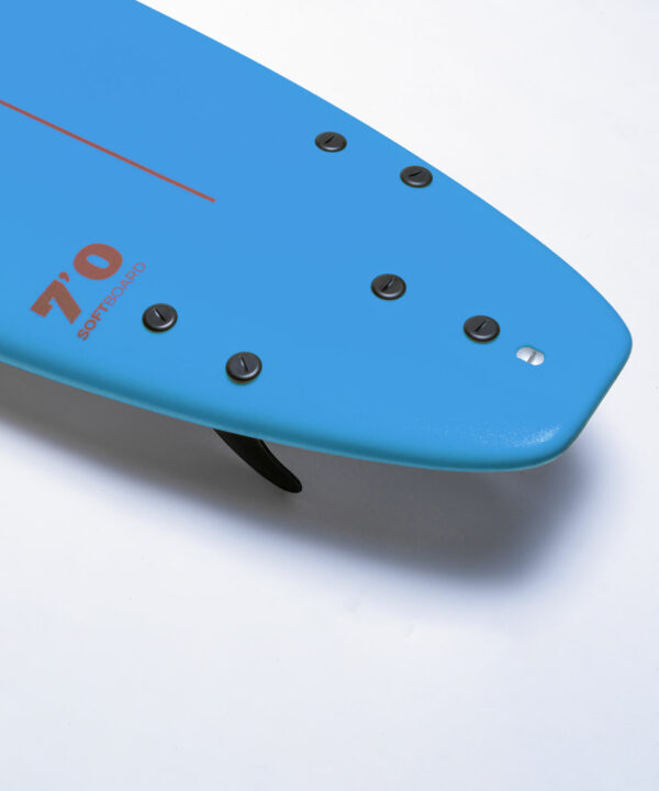 7’0 STANDARD SOFTBOARD BLUE - Image 5